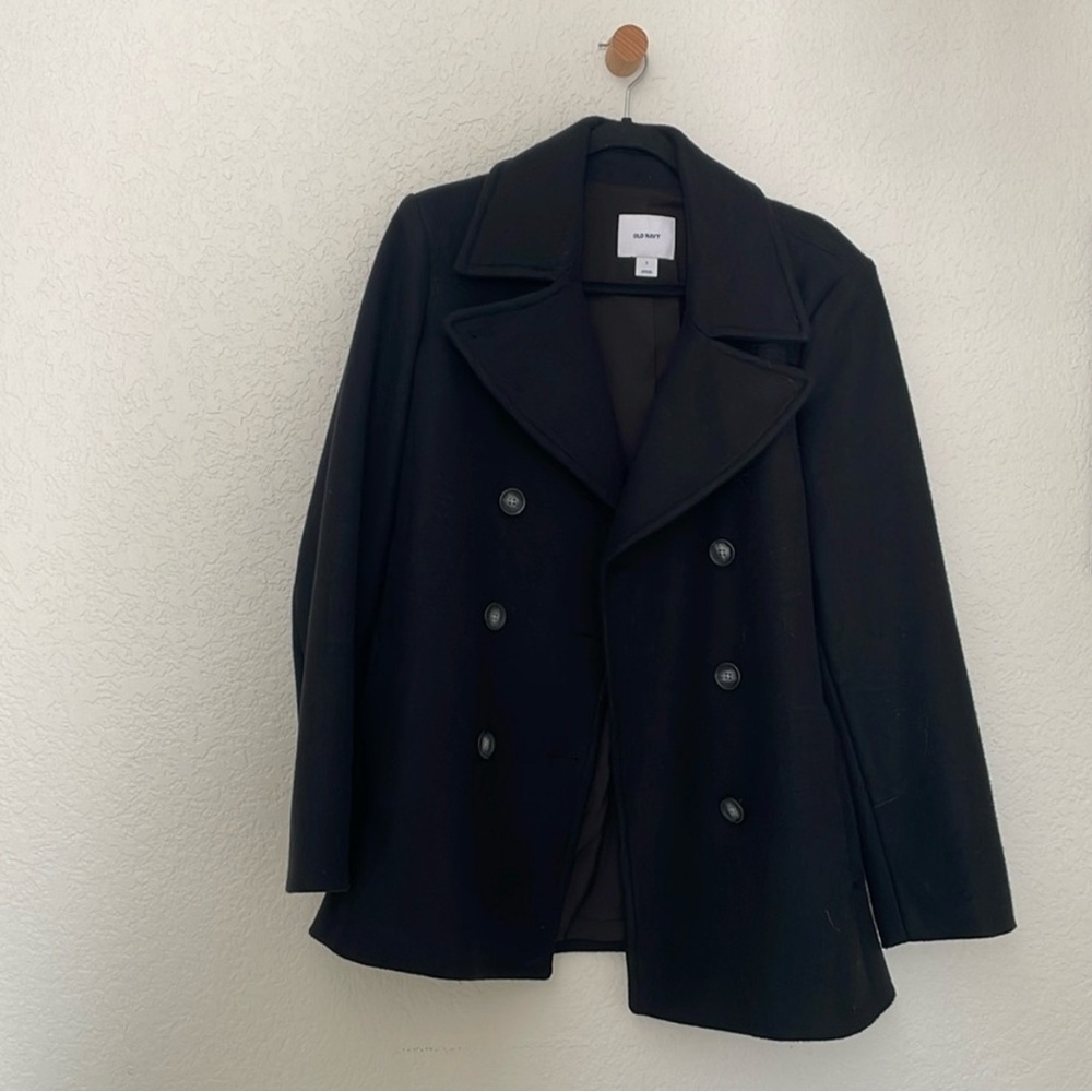 Old Navy - Black Double-Breasted Women's Jacket